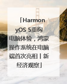 HarmonyOS 5重构电脑体验，鸿蒙操作系统在电脑端首次亮相丨新经济观察